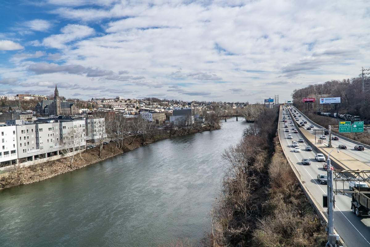 Schuylkill River and Expressway.