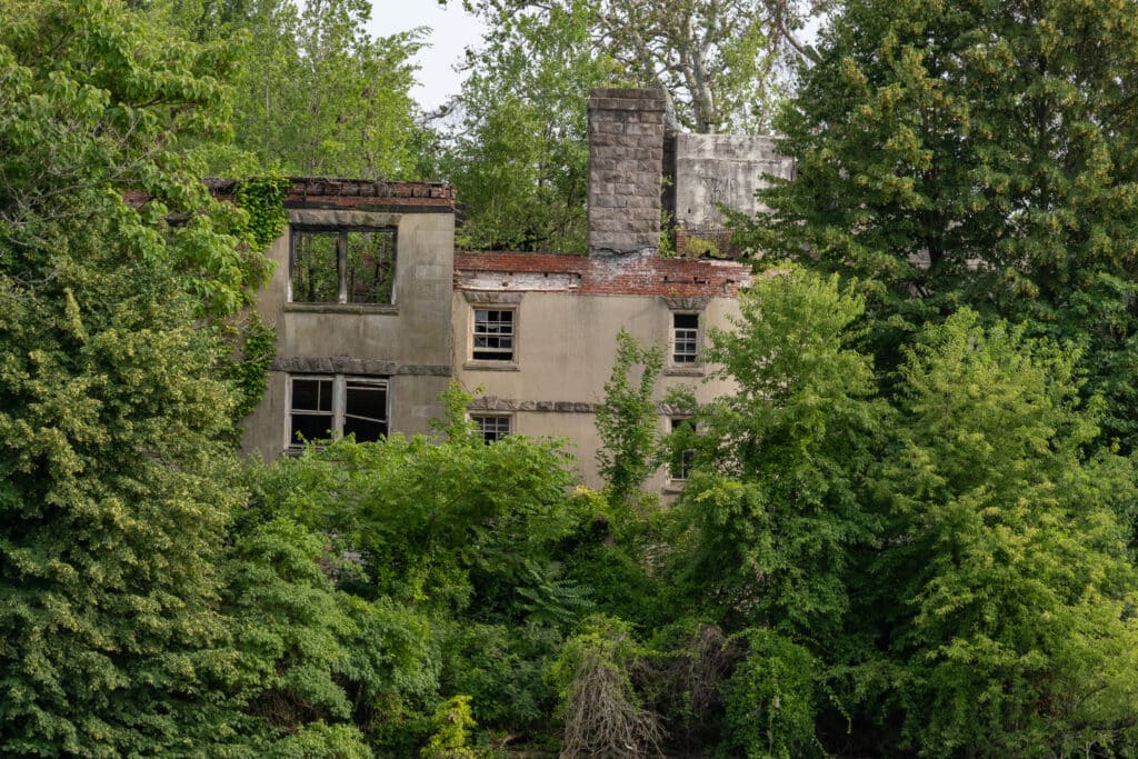 What's left of Andrew McNeil's 1890's mansion.